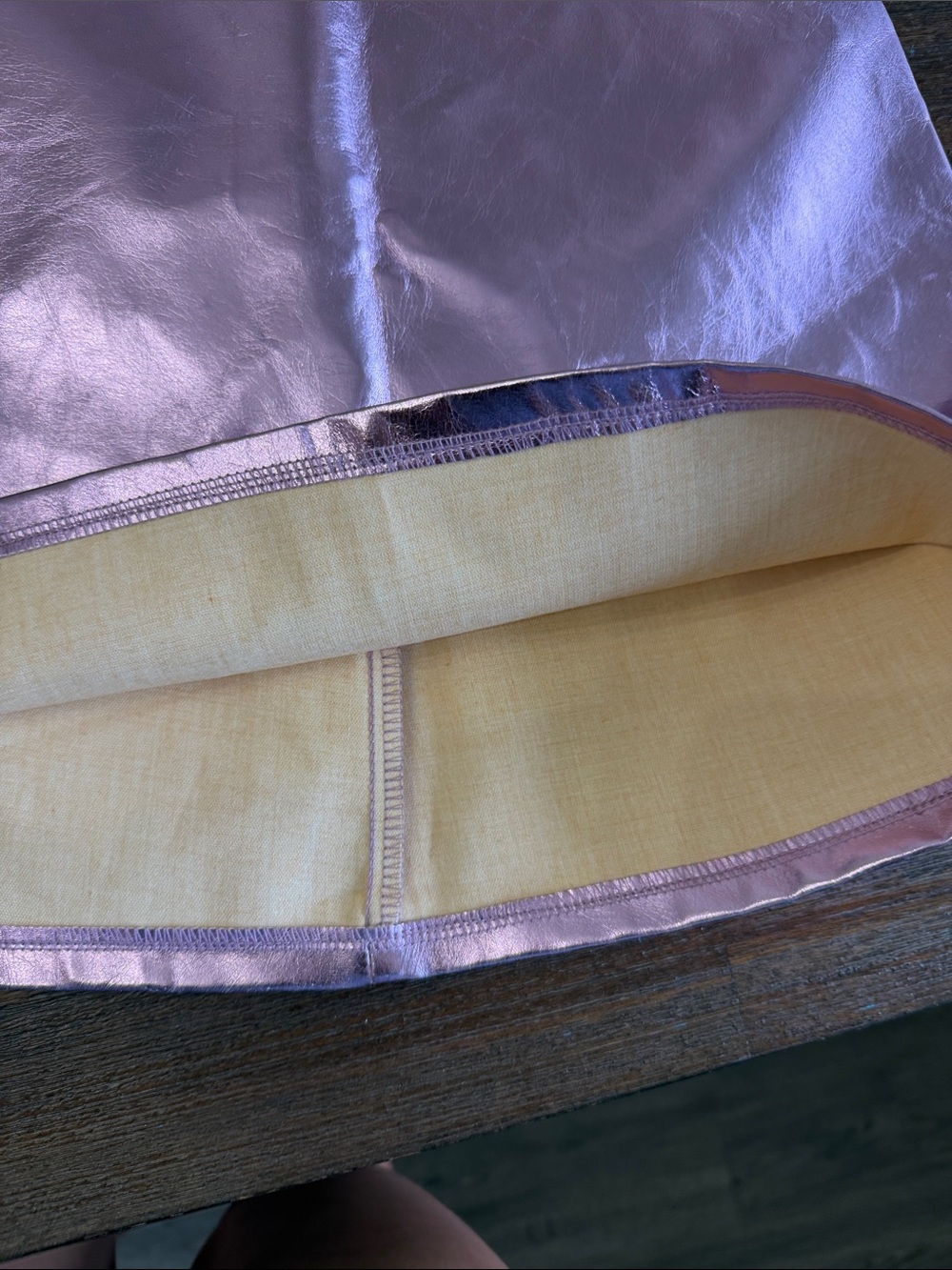 Le Lis Metallic Rose Mini Skirt - Picture 5 of 5